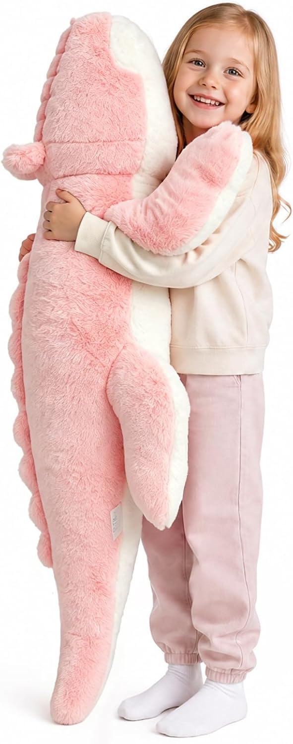 FFxiong 48 pulgadas gigante largo cocodrilo peluche animal suave cu...