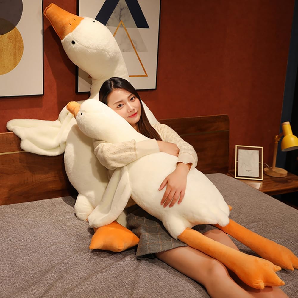 Srutirbo Almohada gigante de felpa de ganso blanco de 35 pulgadas,...