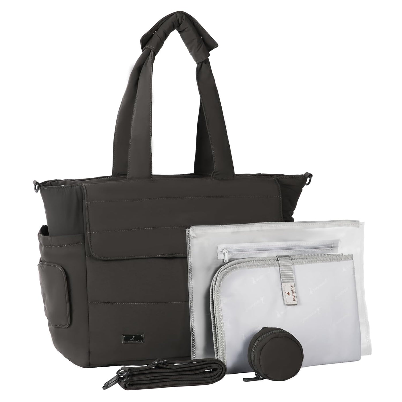 BabbleRoo Flo Tote - Bolsa de pañales, 14 bolsillos para recién nac...