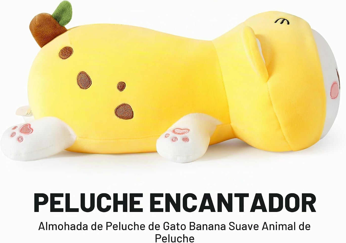Onsoyours - Lindo gatito plátano gato de peluche juguete de peluche...
