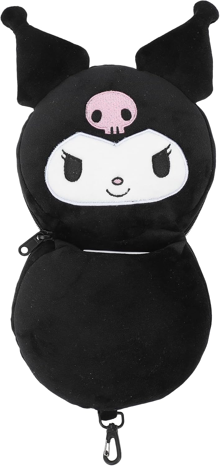 Bioworld Kuromi - Almohada cervical convertible con máscara de ojos...