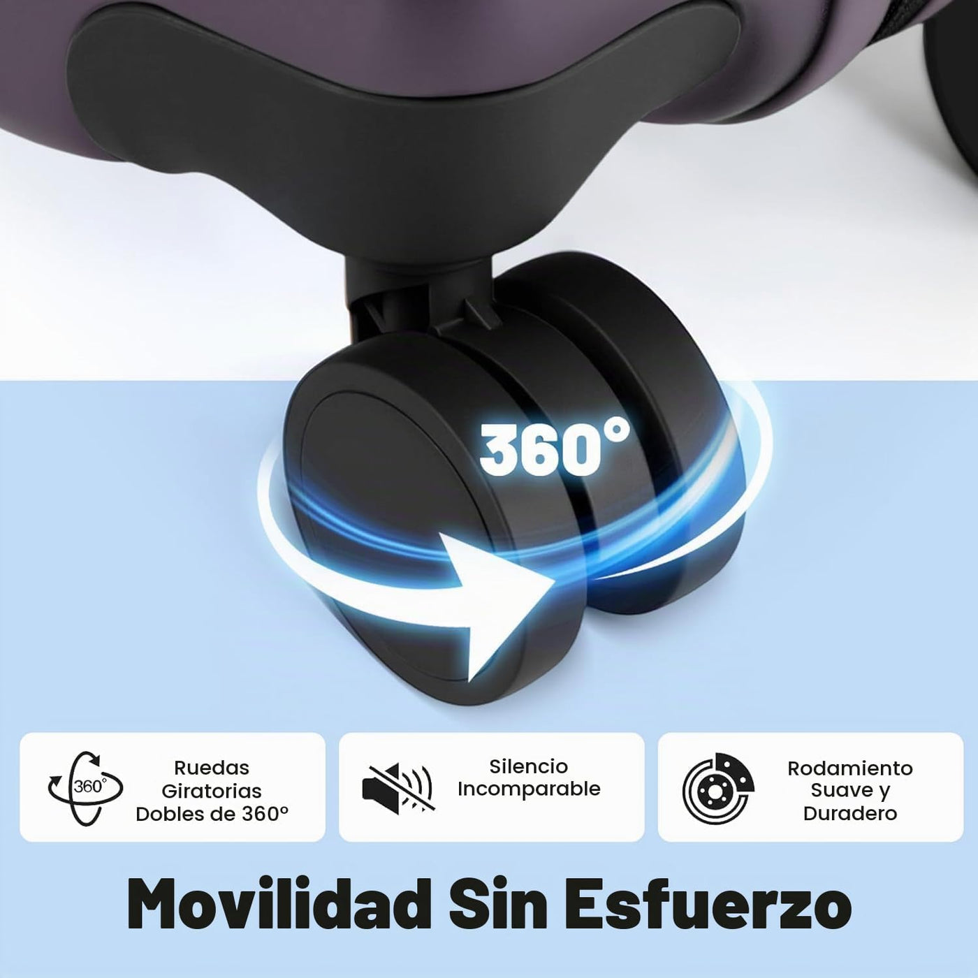 Voytra Juego de 2 equipajes, maleta de mano y comprobada con bloque...
