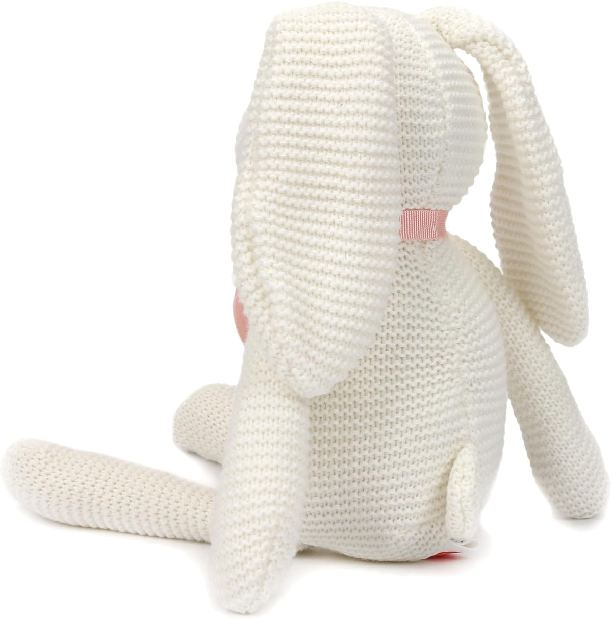 FLUFFYFUN 100% algodón orgánico bebé conejito de peluche 7.1" b...