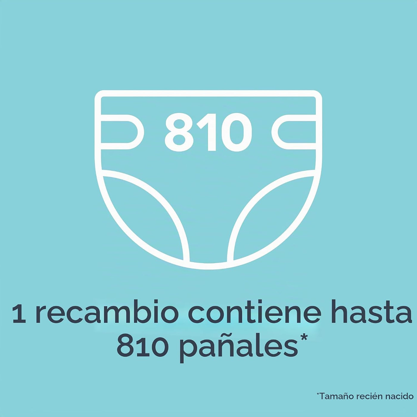 Diaper Genie Recambio cuadrado jumbo, con película continua, puede...