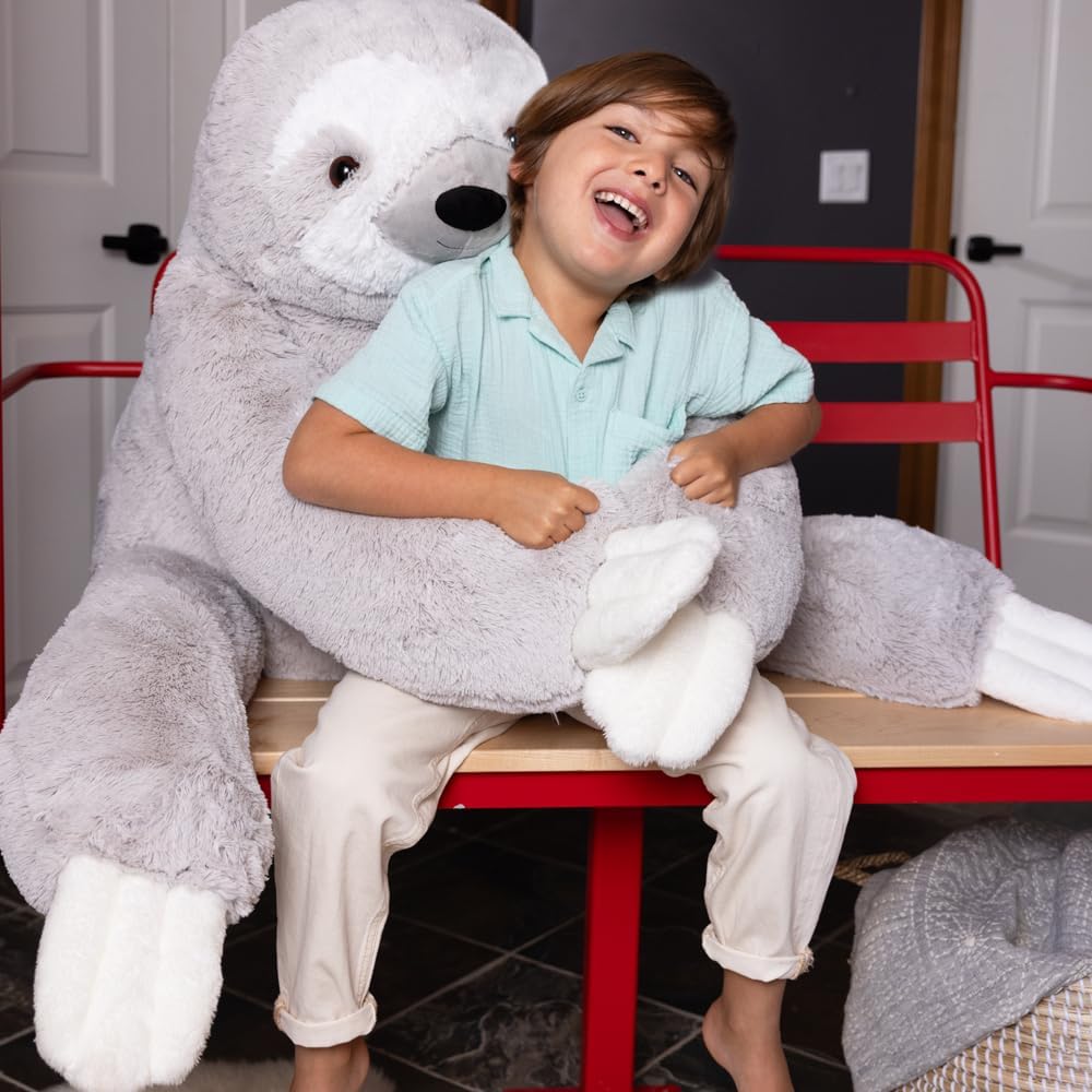 Vermont Teddy Bear Peluche de perezoso gigante de 4 pies | USA Bear...