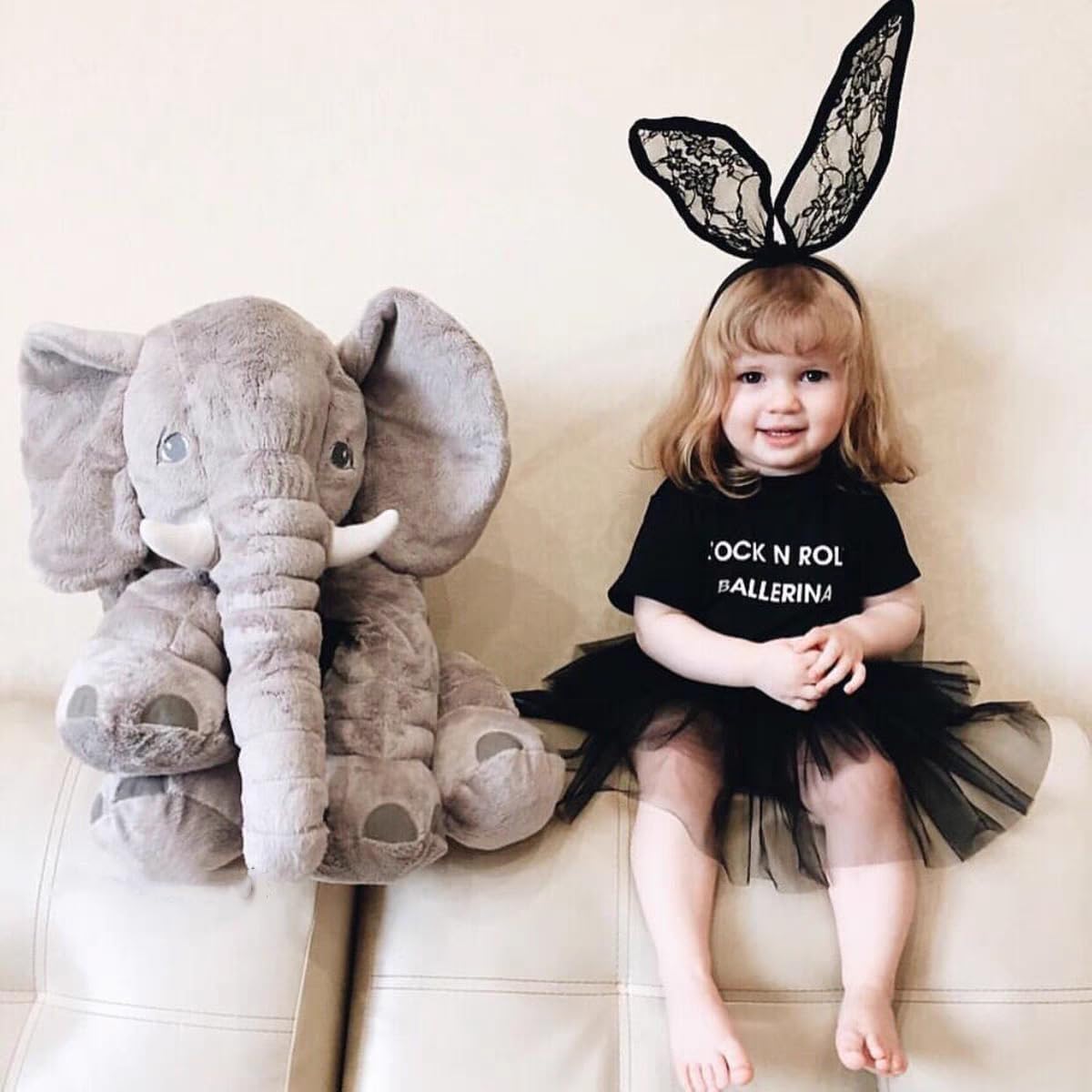 Ryttir Elefante de Peluche Grande Peludo de 31 Pulgadas, Juguete de...