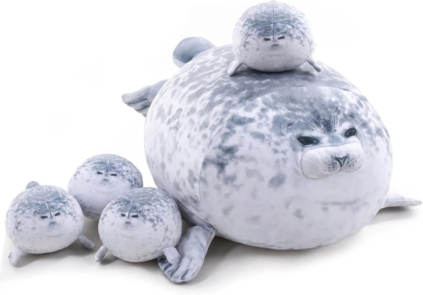 LUXSIT Almohada gordita de 20 pulgadas con 4 bebés, almohada de fel...