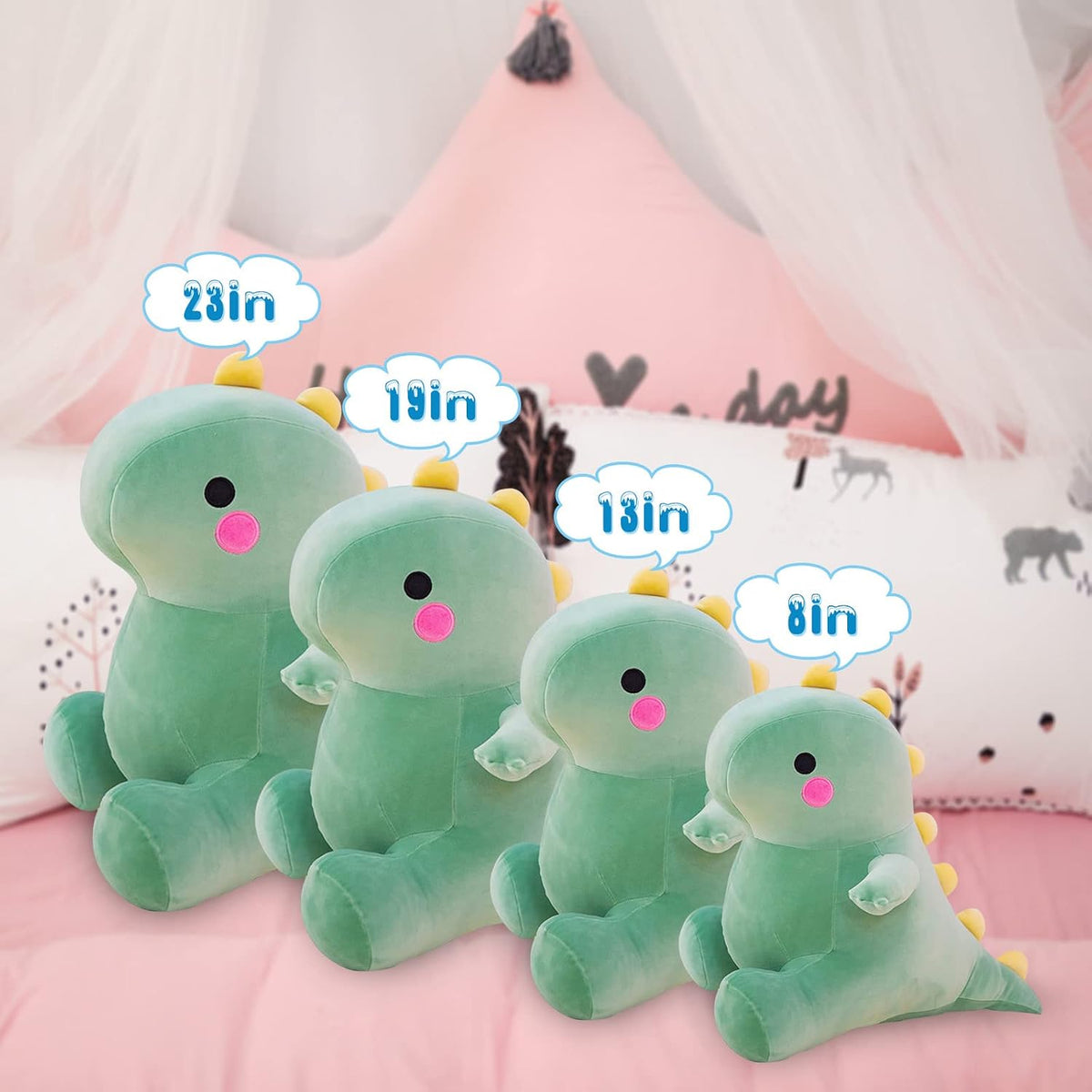 DUANMUL Juguetes de peluche de dinosaurio lindos, juguetes de anima...