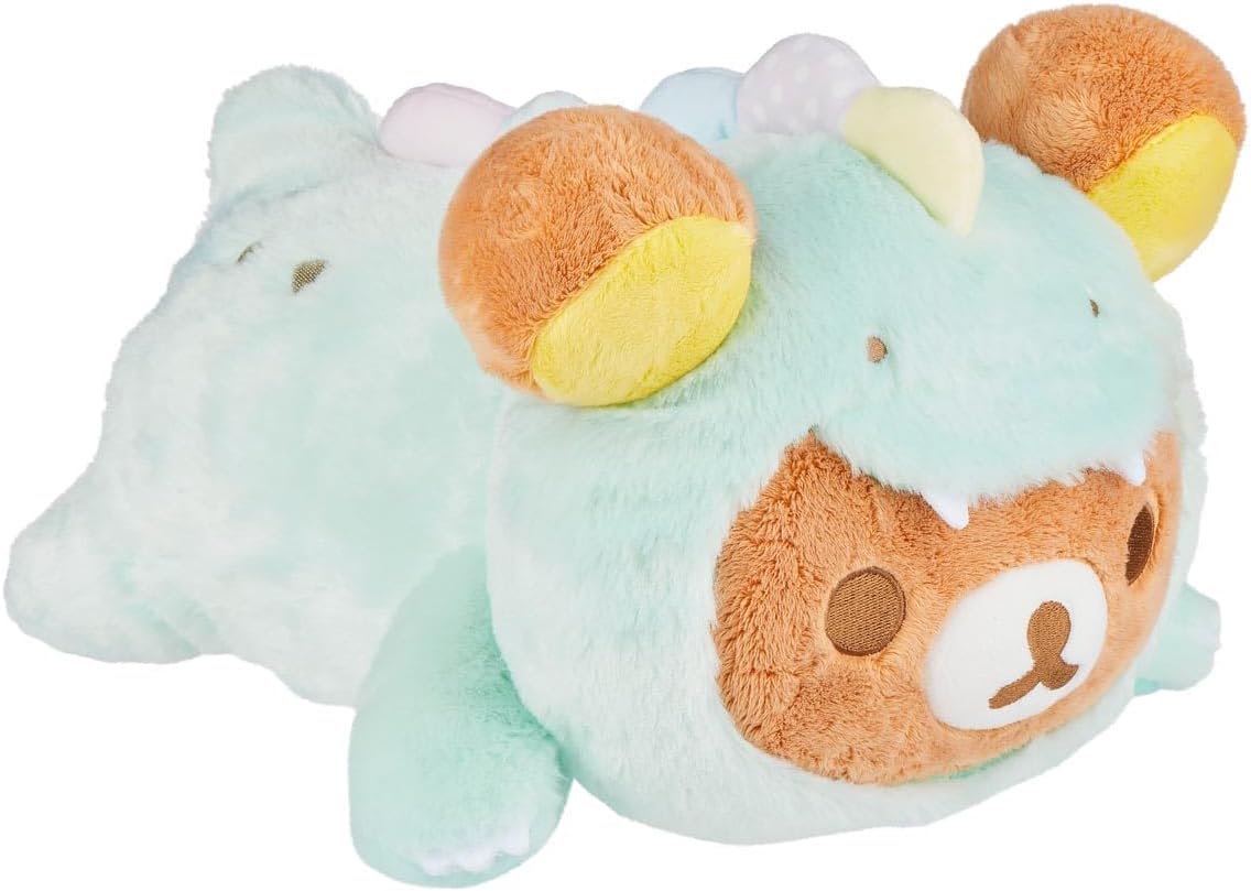 Rilakkuma San-X Original Plays with Dino Laydown Series - Peluche v...