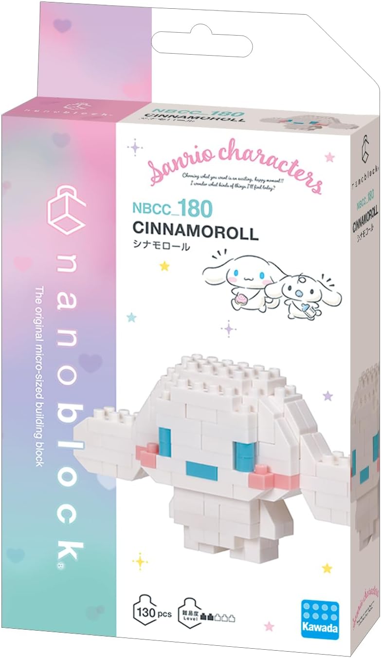 Nanoblock - Sanrio - CinnamoRoll, kit de construcción de la serie d...