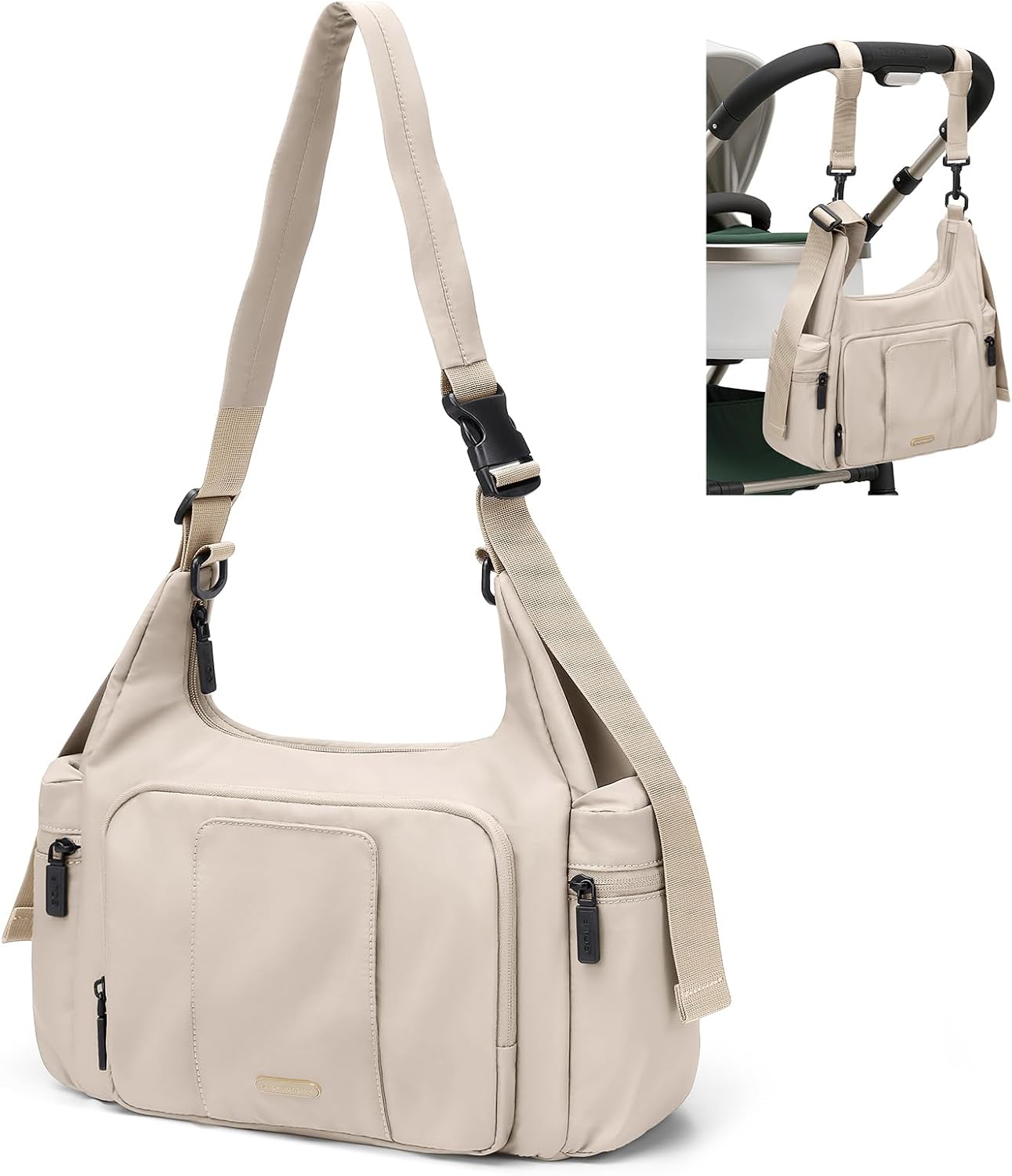 GOLF QUALITY Bolsa de pañales acolchada de 14 litros, bolsas de pañ...