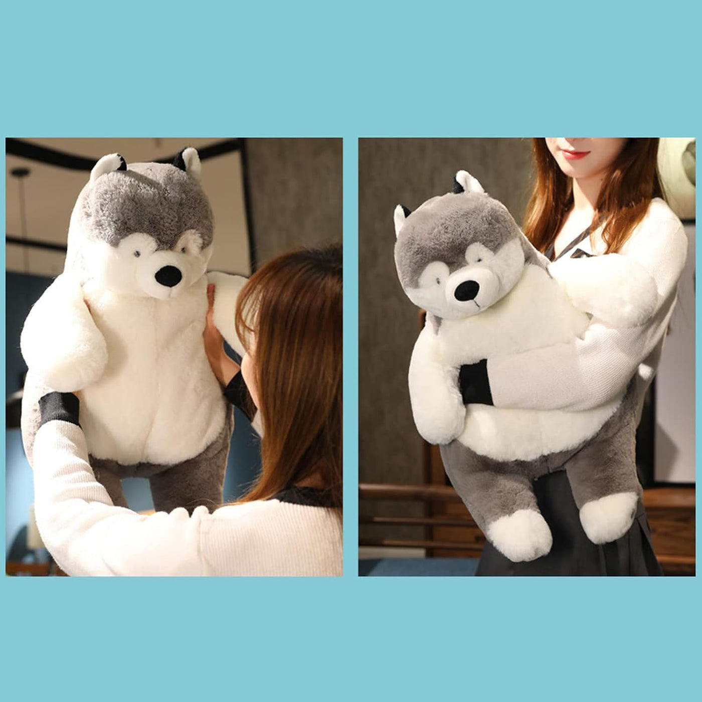 ronivia Husky Animales de Peluche con Peso, 21.5" 5.2 lbs Jugue...