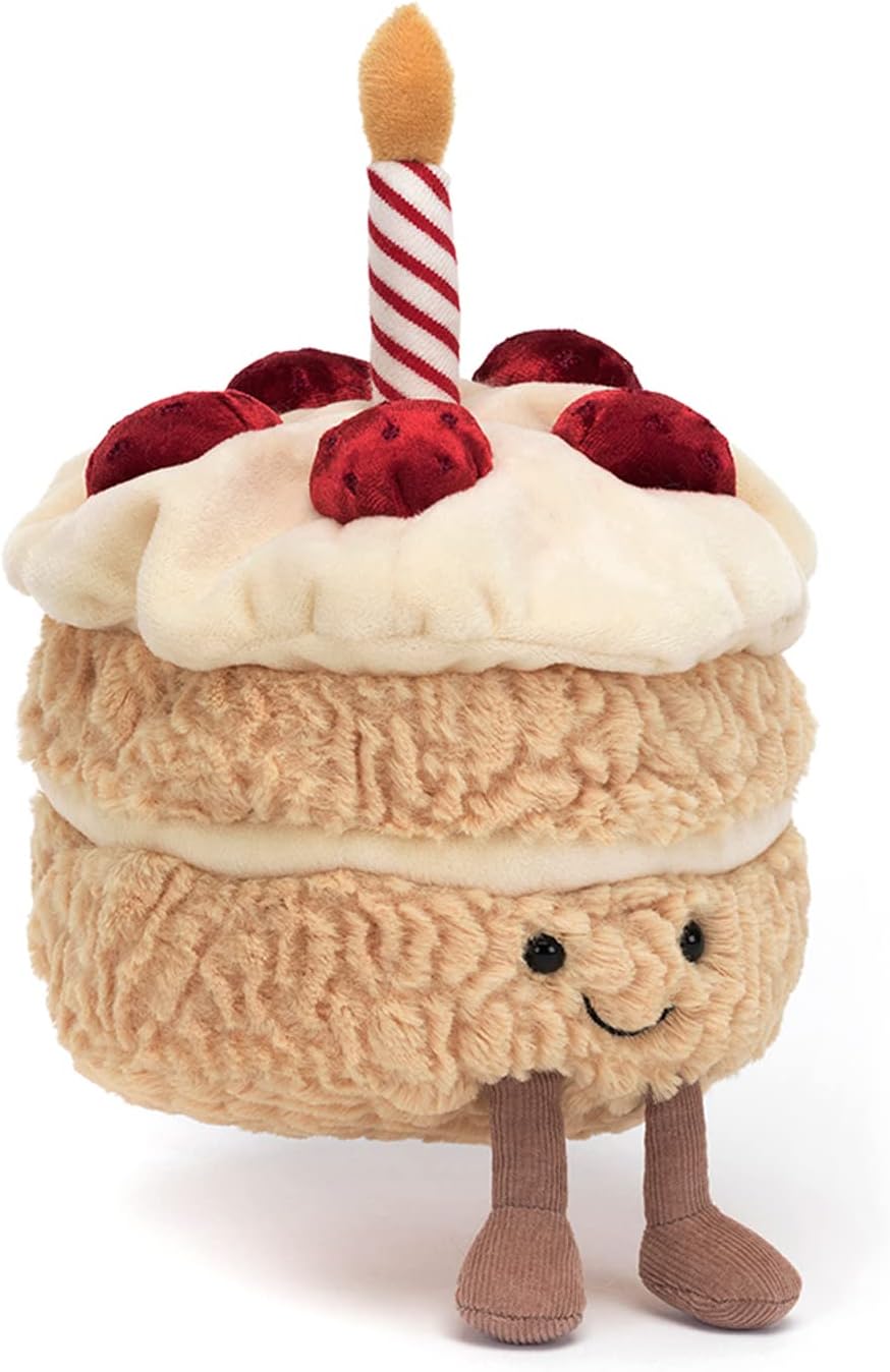 Jellycat Amuseables - Juguete de peluche para pastel de cumpleaños,...