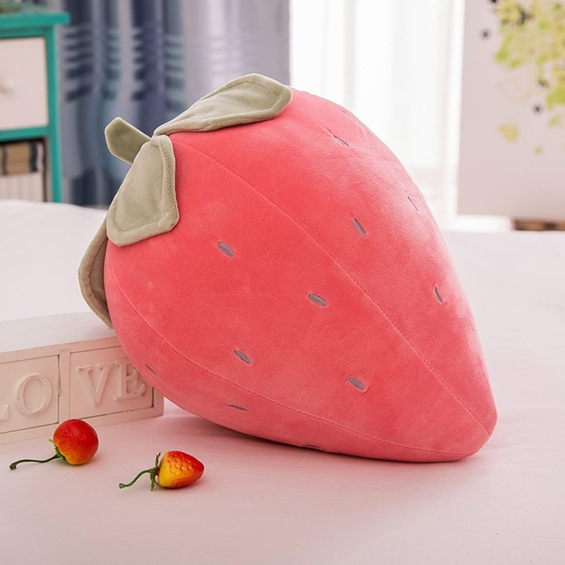 Almohadas de peluche PUXU, de fresa, para niños, súper suaves, para...