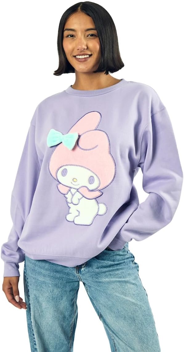 Bioworld My Melody Big Face - Sudadera de forro polar de gran tamañ...