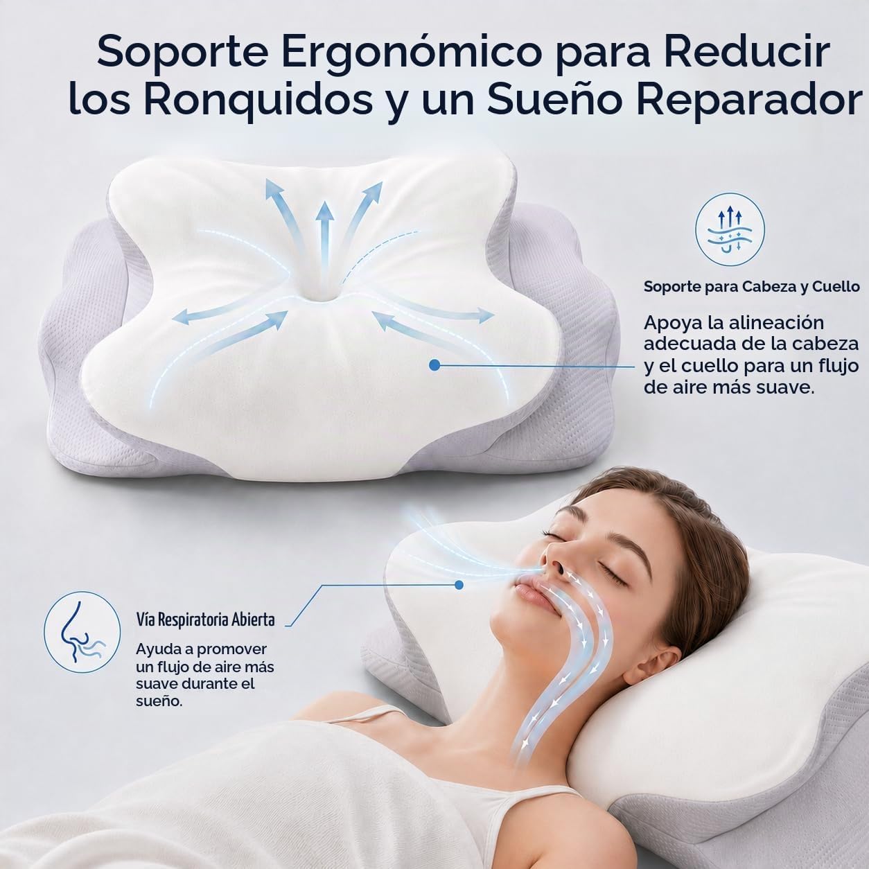 COMFORLAY Almohada cervical para el cuello para aliviar el dolor, a...