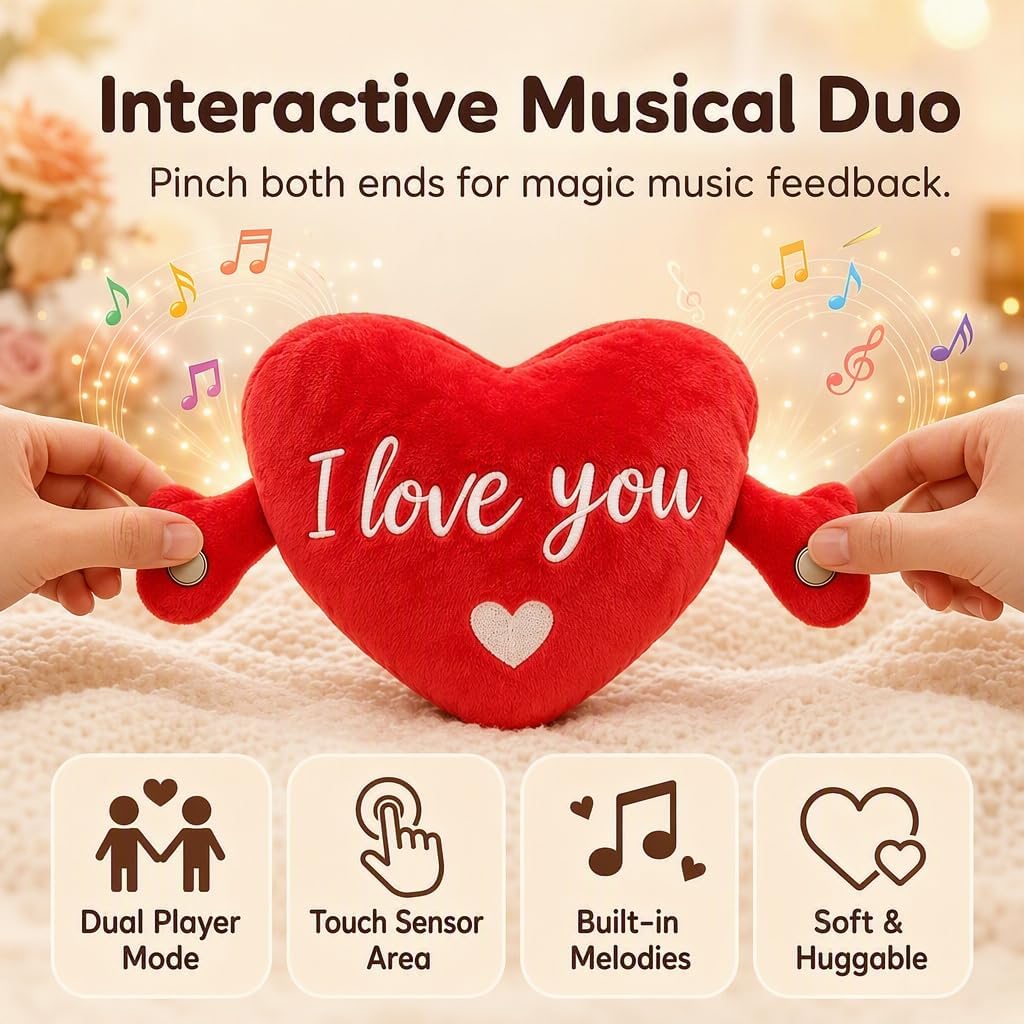 KENDINIX Juguetes sensoriales musicales, juguetes de peluche intera...
