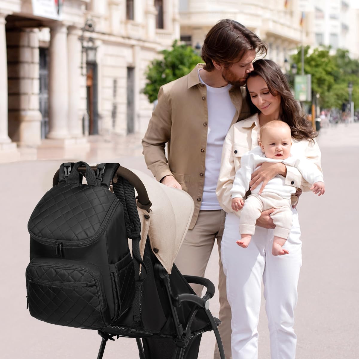 LOVEVOOK Mochila para Pañales de Gran Capacidad con Cambiador Portá...