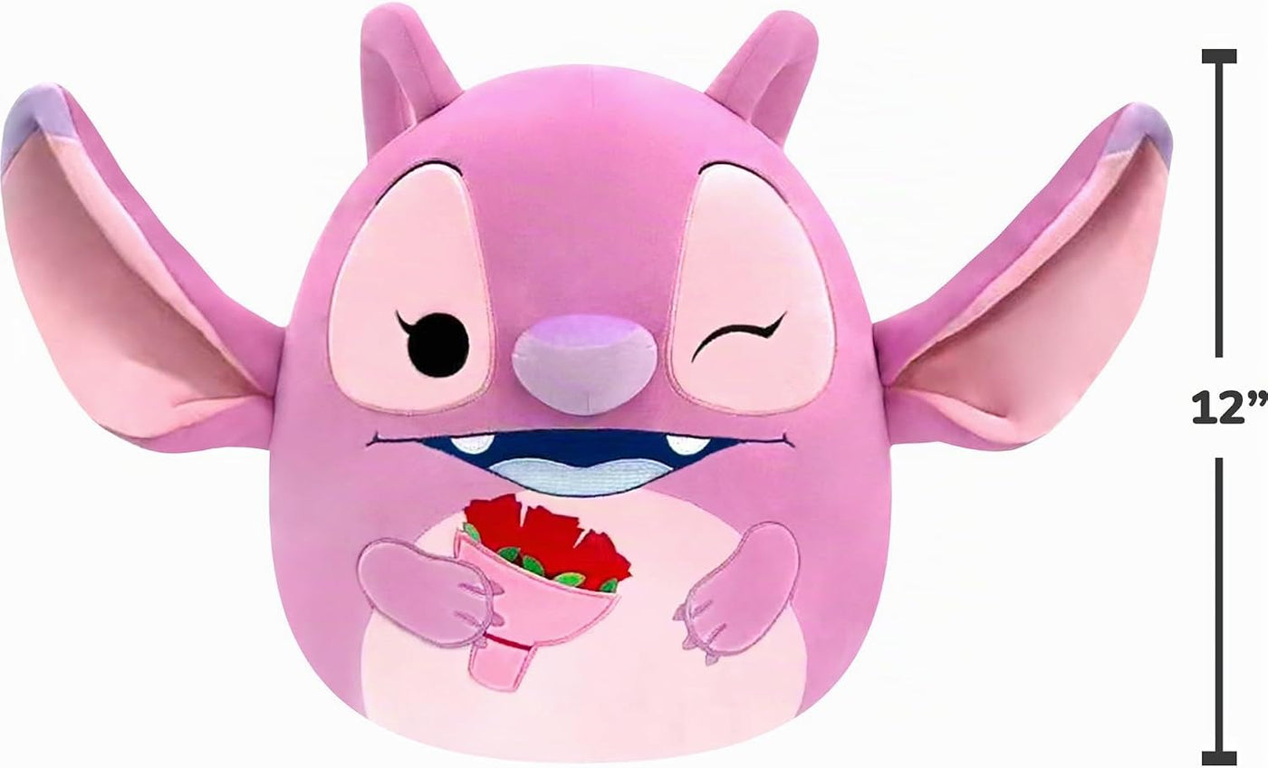 Squishmallows Ángel original de Disney con ramo de peluche de 12 pu...