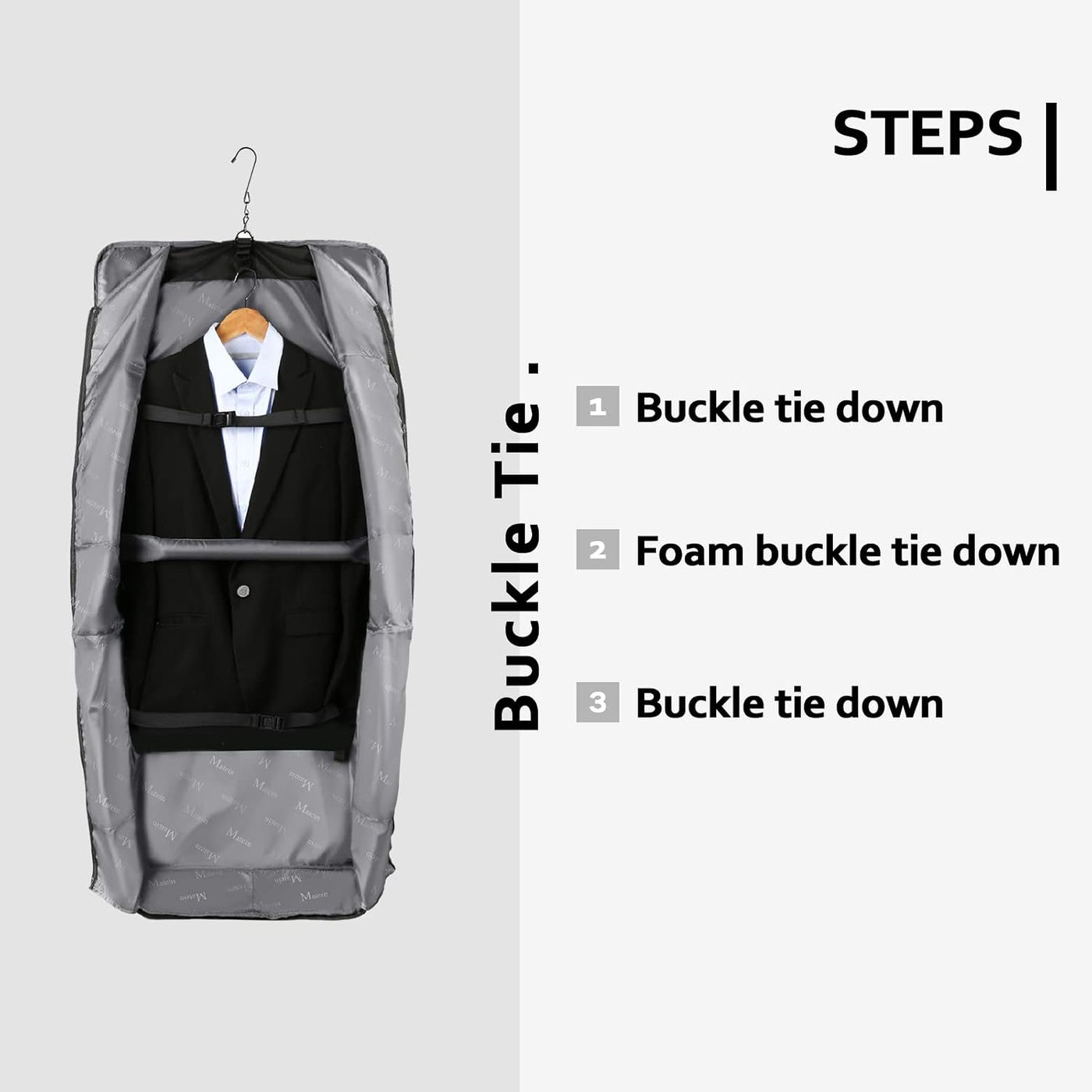 MATEIN - Bolsas de ropa, bolsa de viaje grande con bolsillos y corr...