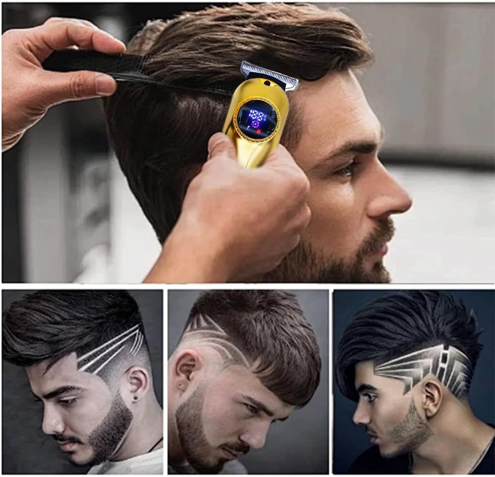 Cortapelos profesionales para hombres, juego de cortapelos inalámbr...