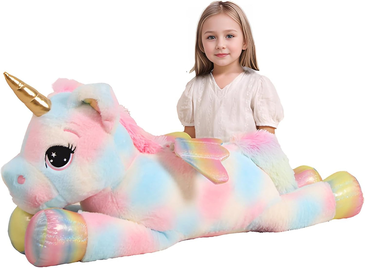 FFxiong Almohada de Animal de Peluche Unicornio Gigante de Color de...