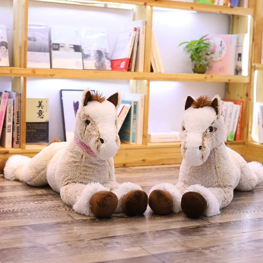 sofipal Juguete de peluche de caballo grande, muñeco de peluche gig...
