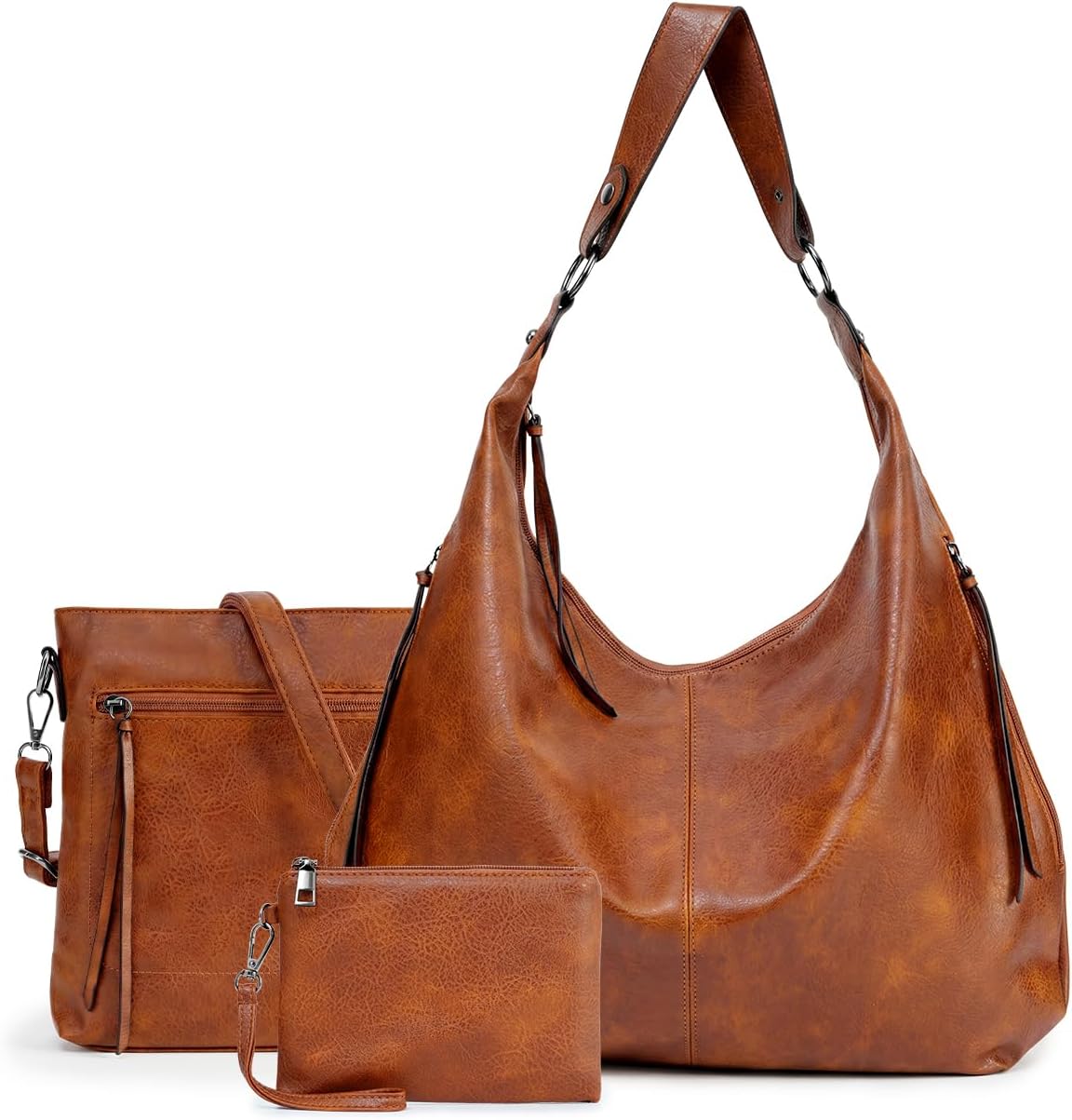 Auralith Purses for Women, 3-in-1 Hobo Crossbody Shoulder Handbags...