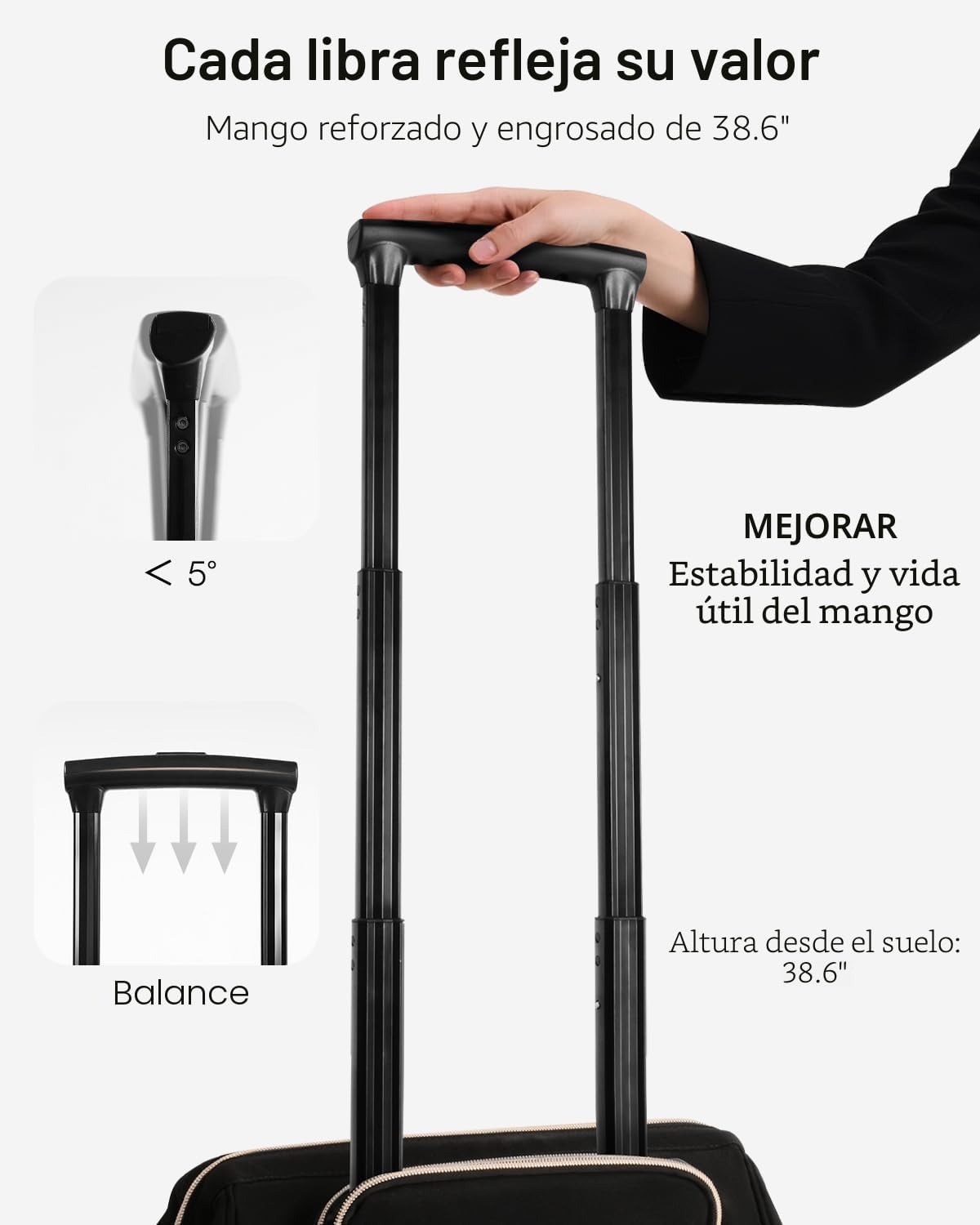 Arcoyard Mochila con ruedas para mujer, mochila de viaje de 16 pulg...