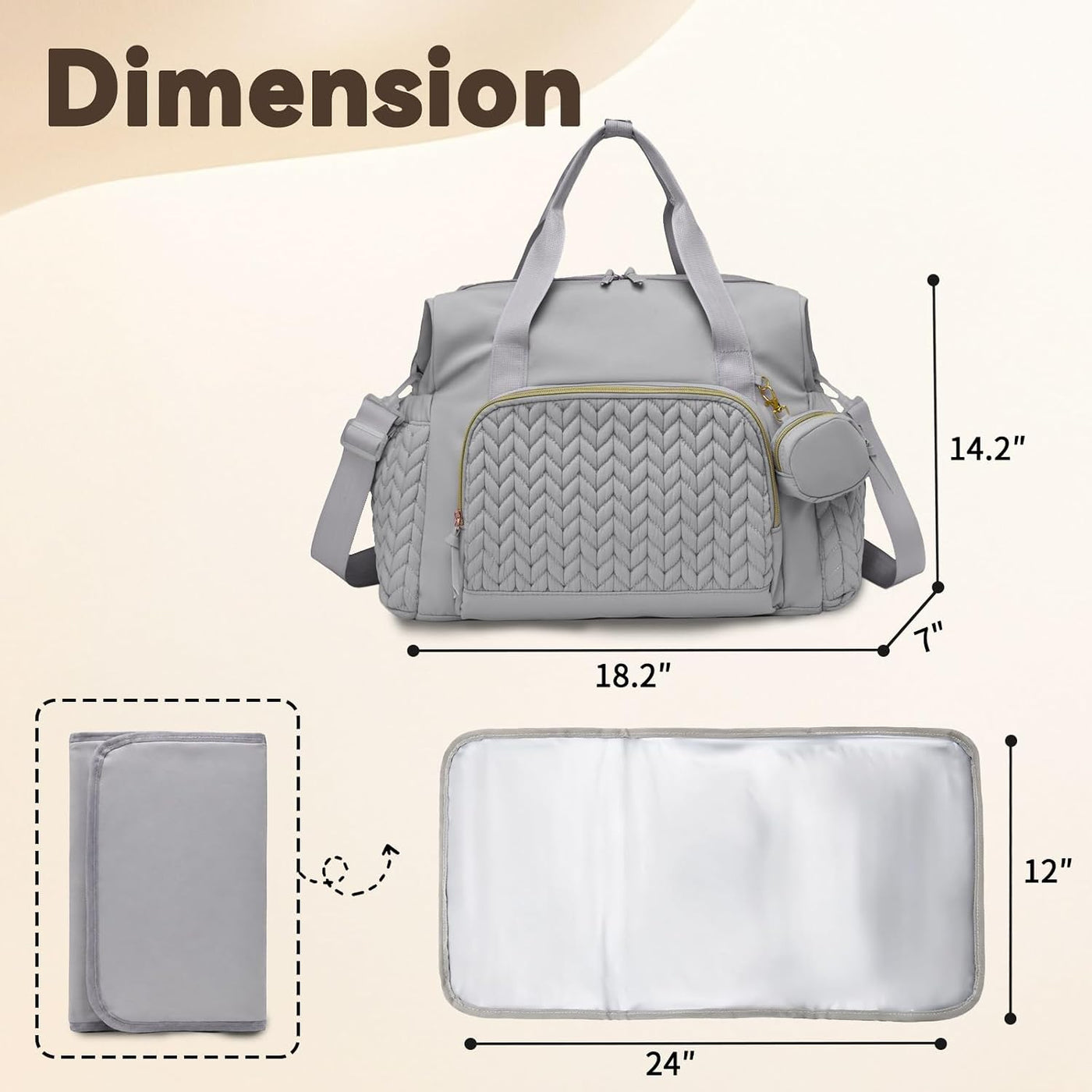Awanhe Totalizador del bolso de pañales, bolsos de pañales del viaj...