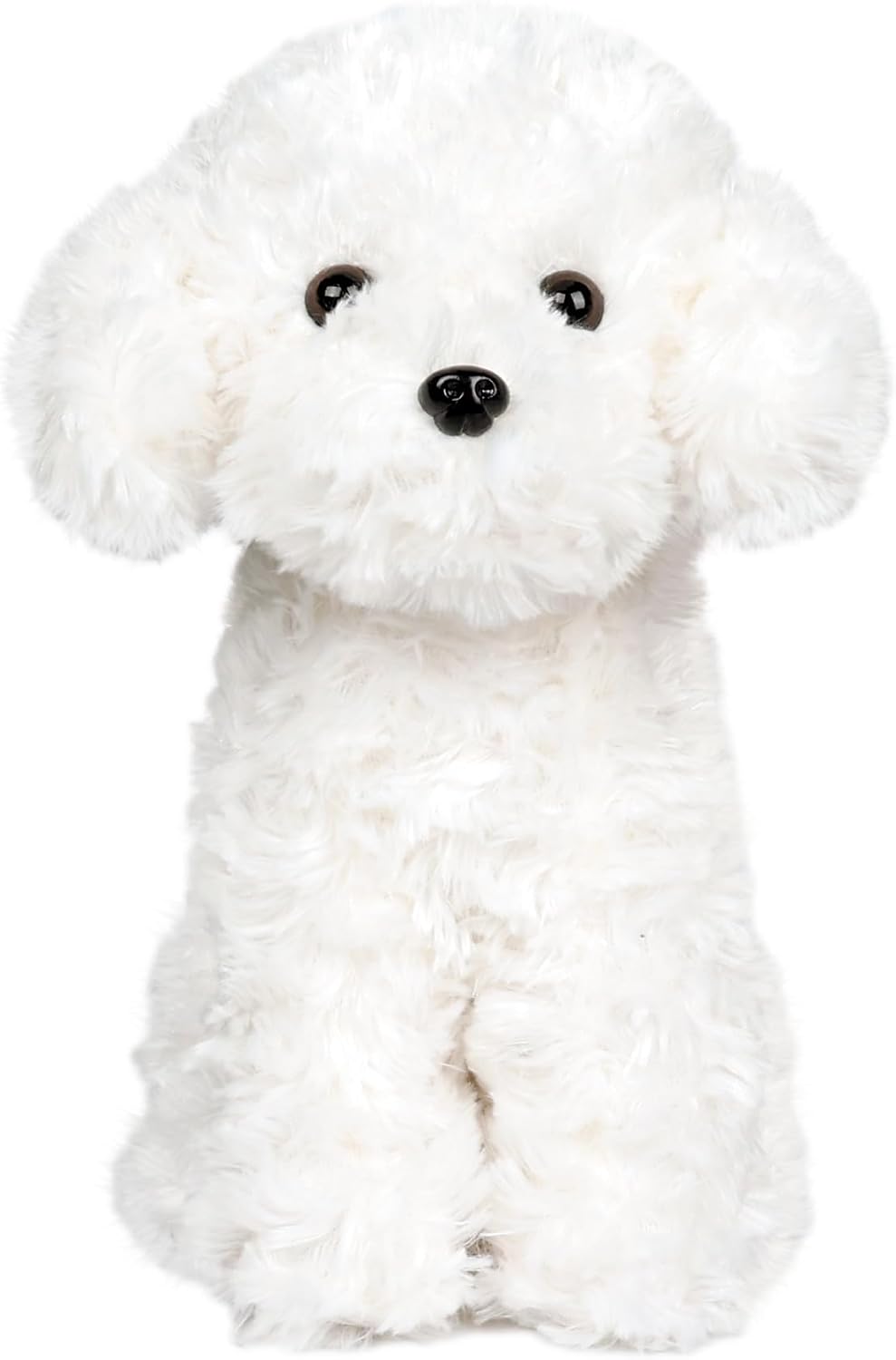 WEIGEDU Cachorro de perro de peluche caniche blanco | Bichon Frise...