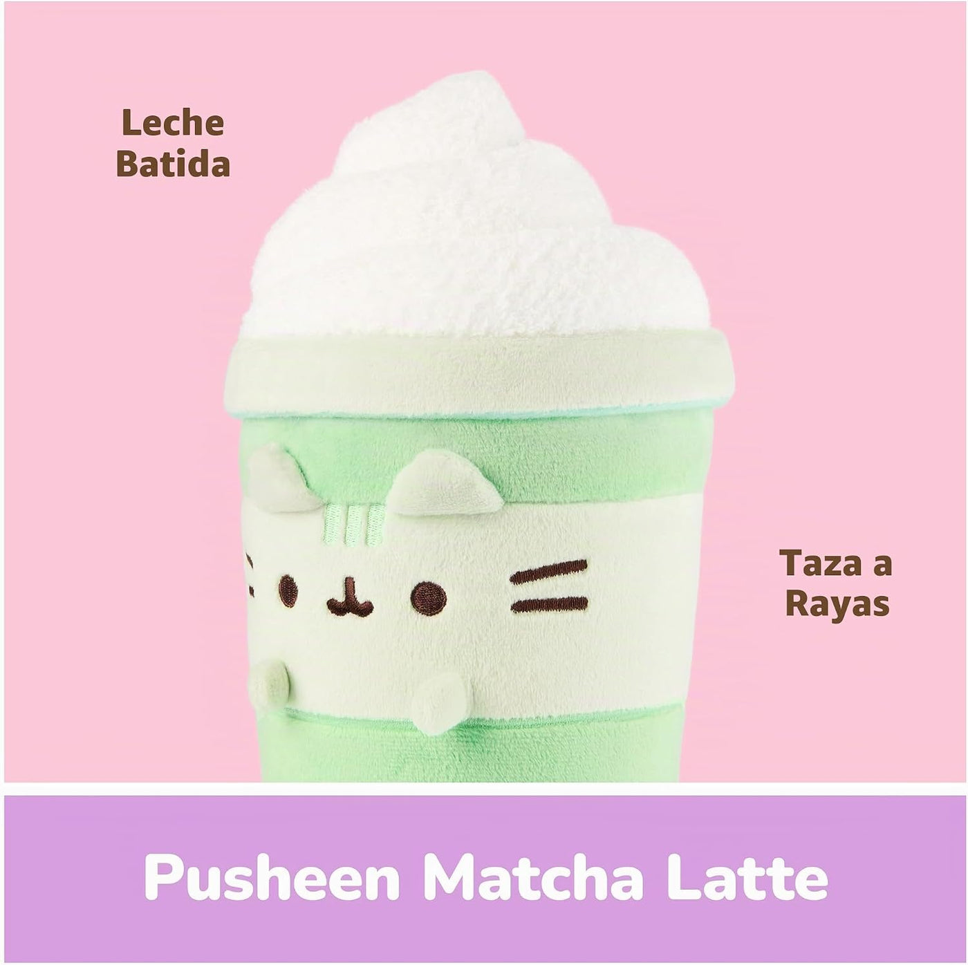 GUND Pusheen Matcha Latte - Juguete de peluche de 9.5 pulgadas para...