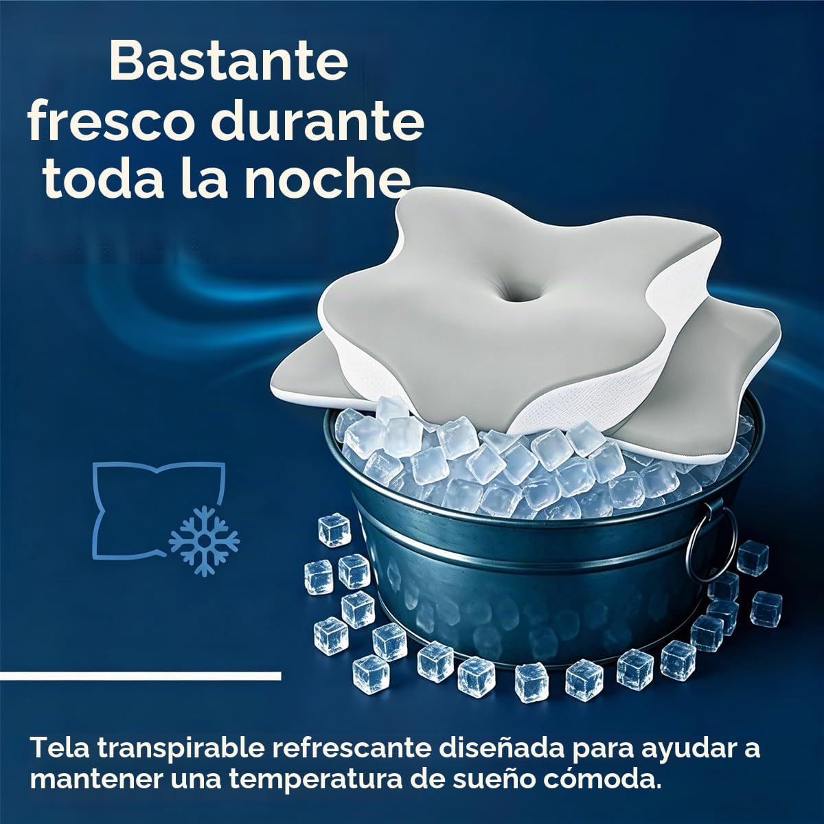 WKEFF Almohada cervical para aliviar el dolor de cuello, diseño hue...