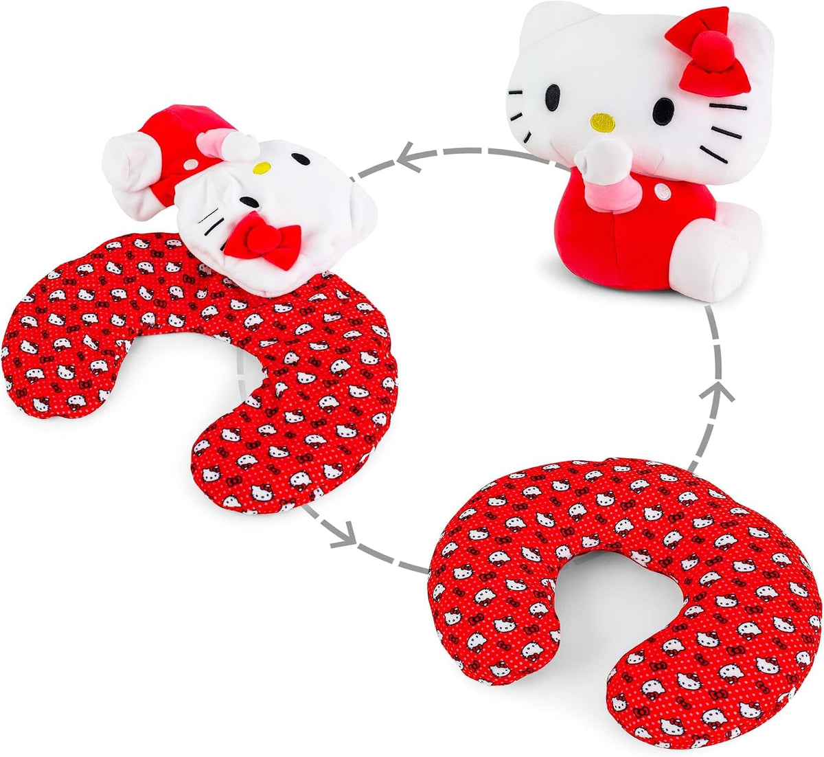 Surreal Entertainment Sanrio Hello Kitty - Almohada reversible para...