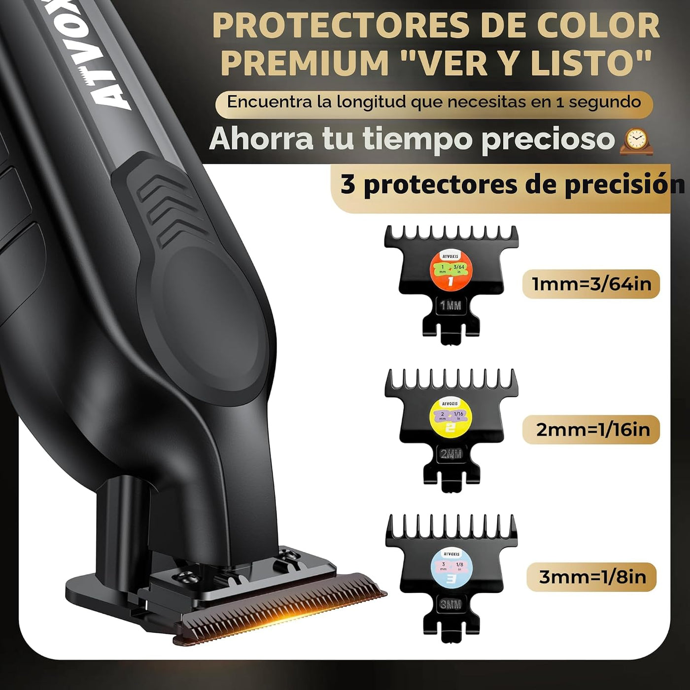 ATVOXIS Recortadora de cabello para hombres, recortadoras para barb...