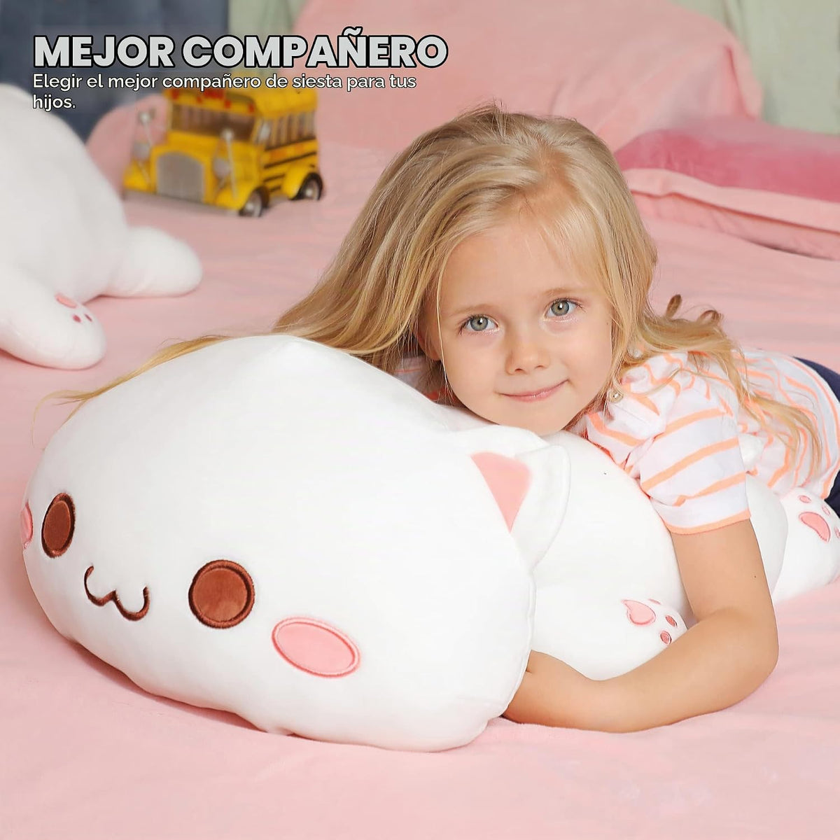 Onsoyours - Lindo juguete de peluche de gatito de 25.5" animal...