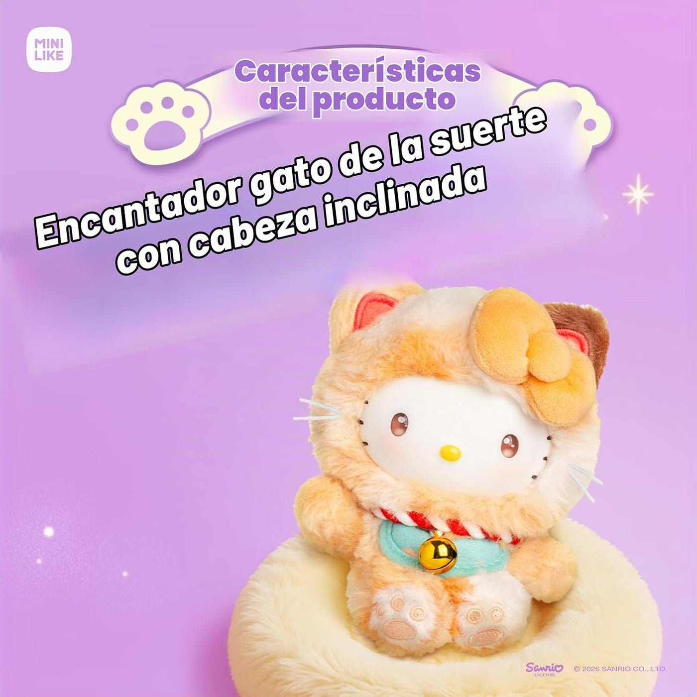 MINI LIKE Sanrio Blind Box Hello Kitty Style Meow Blessing Series L...