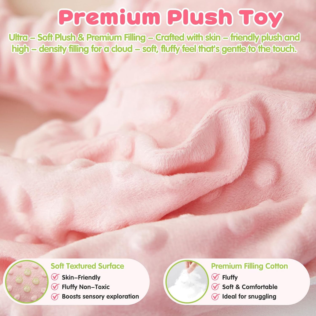 LiKiLiKi Pink Rabbit - Juguete de peluche interactivo con control r...