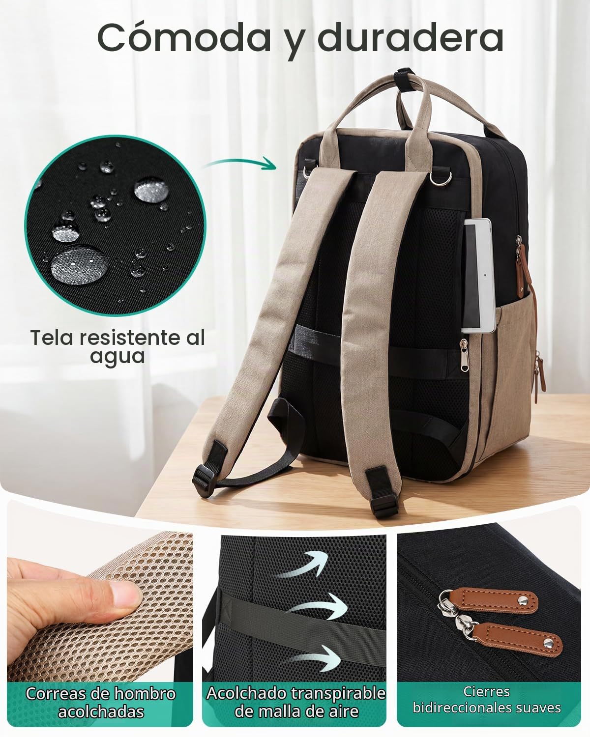 Qualyphant Mochila de pañales extragrande para 2 niños expandible 2...