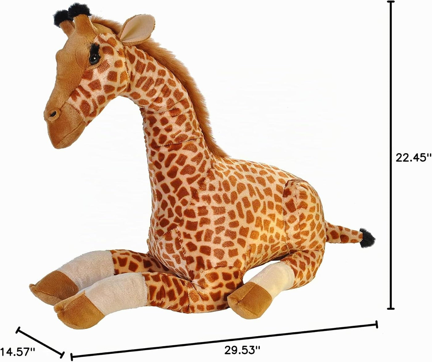 Wild Republic Jumbo - Animal gigante de peluche, Giraffe, 30"