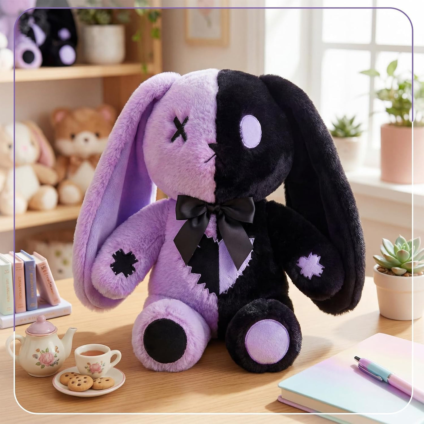 Sotiff - Conejito gótico de peluche (12 pulgadas) | Animal de conej...