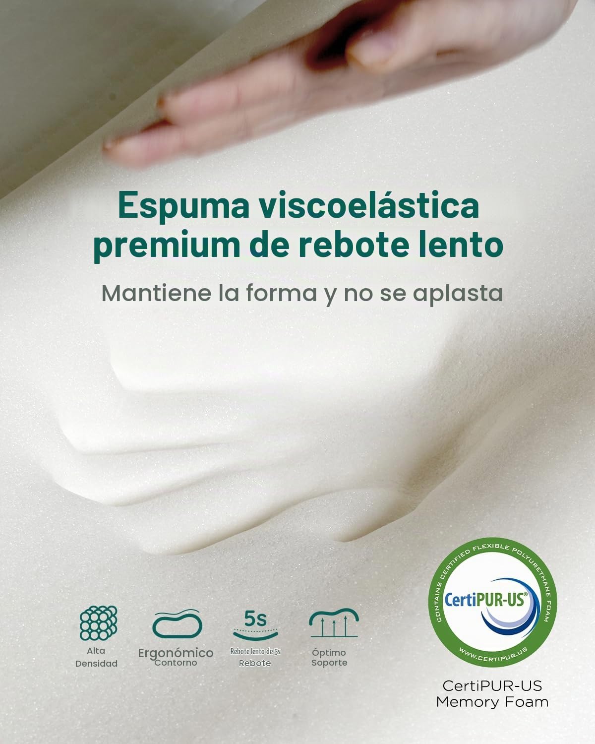 Releep almohada cervical para el cuello, almohada para dormir de la...