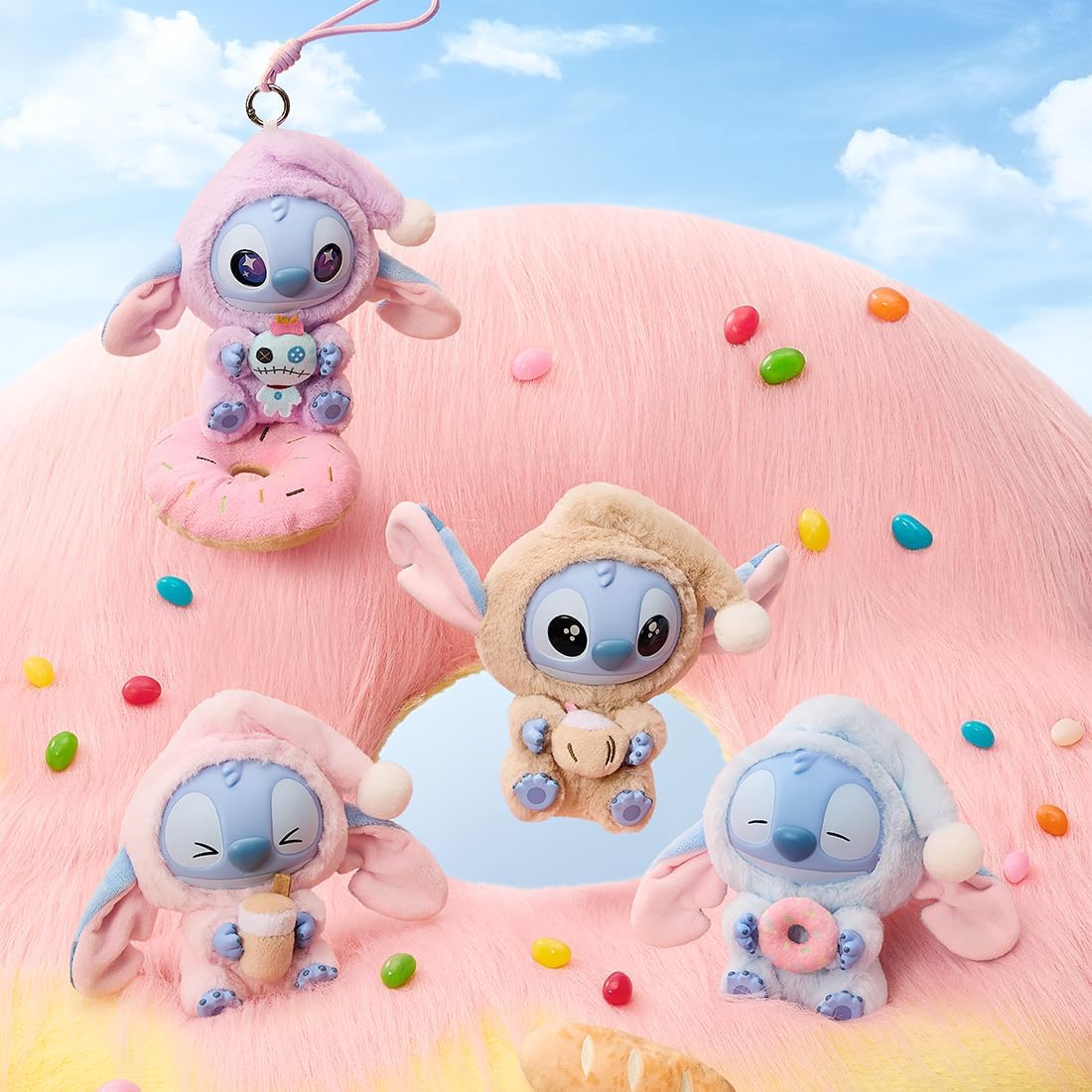 MINISO Disney Stitch Come Algo Antes de Dormir Colección Muñeco de...