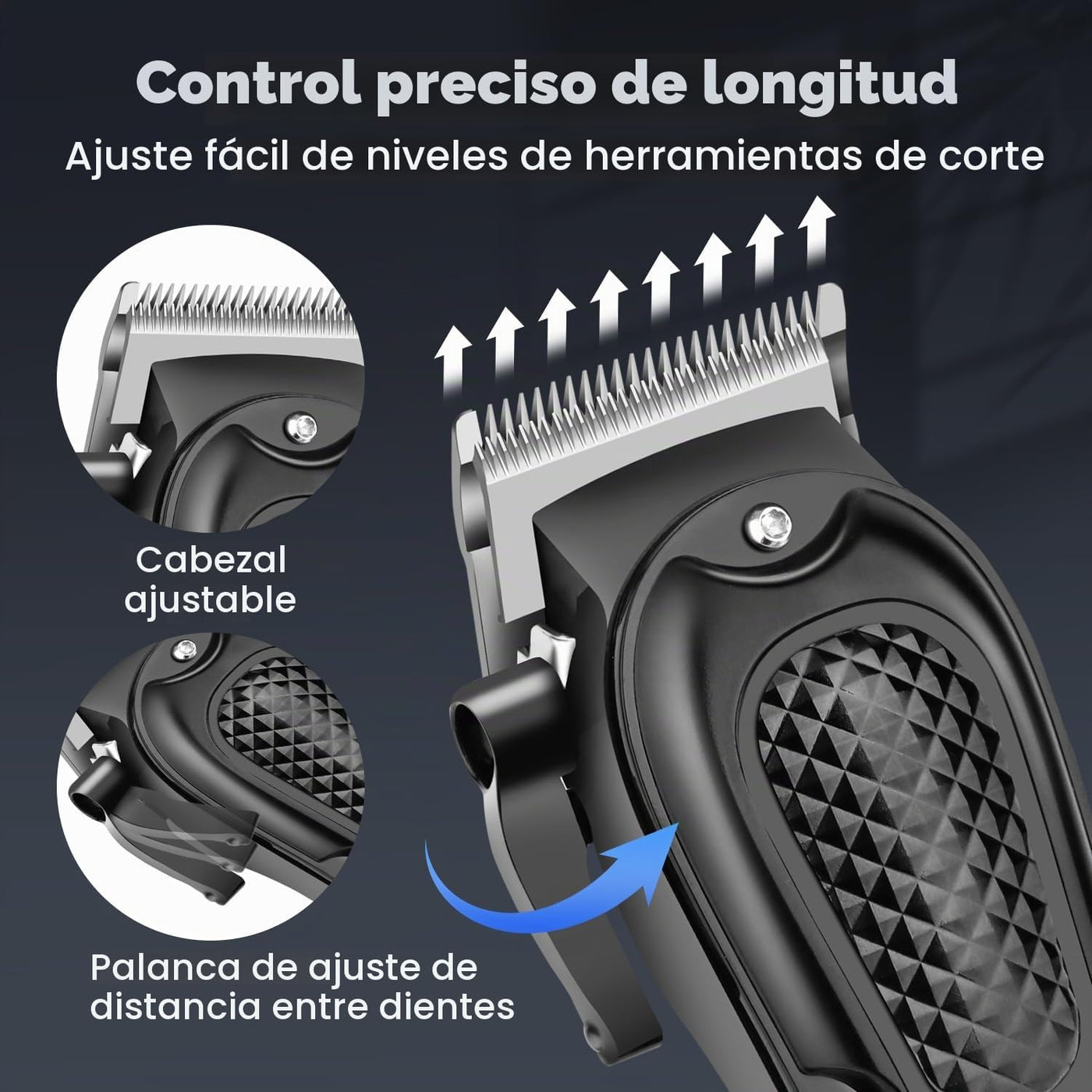 HIENA PRO - Juego de cortapelos y recortadora inalámbrica para homb...