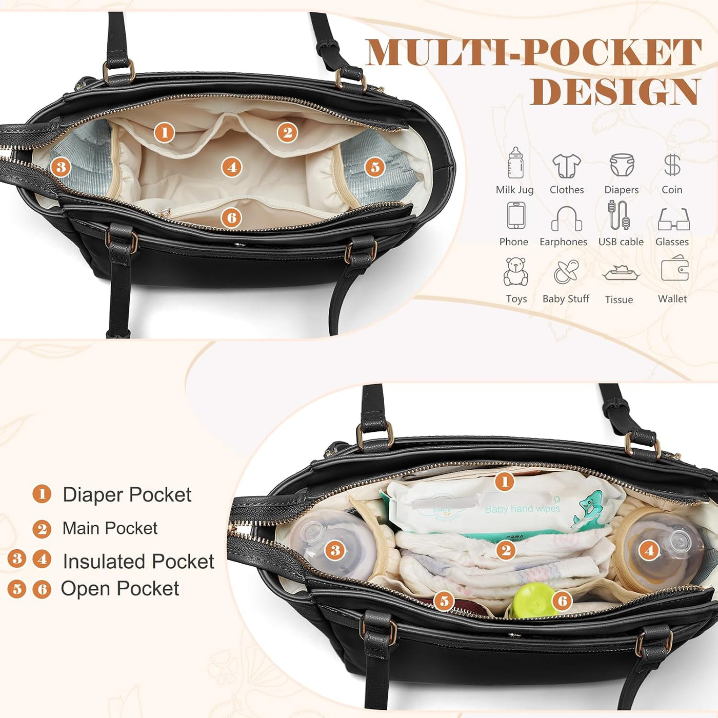 Miss Fong - Bolso pequeño para pañales tipo bandolera, bolso para p...