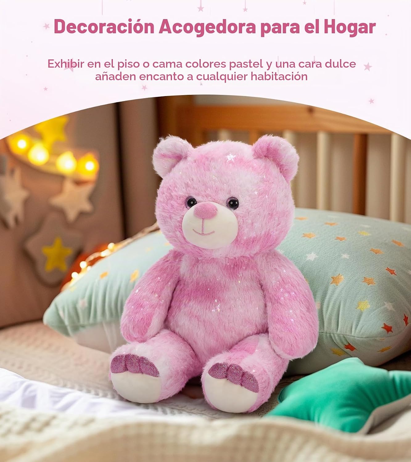 Tezituor Oso de Peluche Relleno, Juguetes de Peluche de Oso Arcoíri...