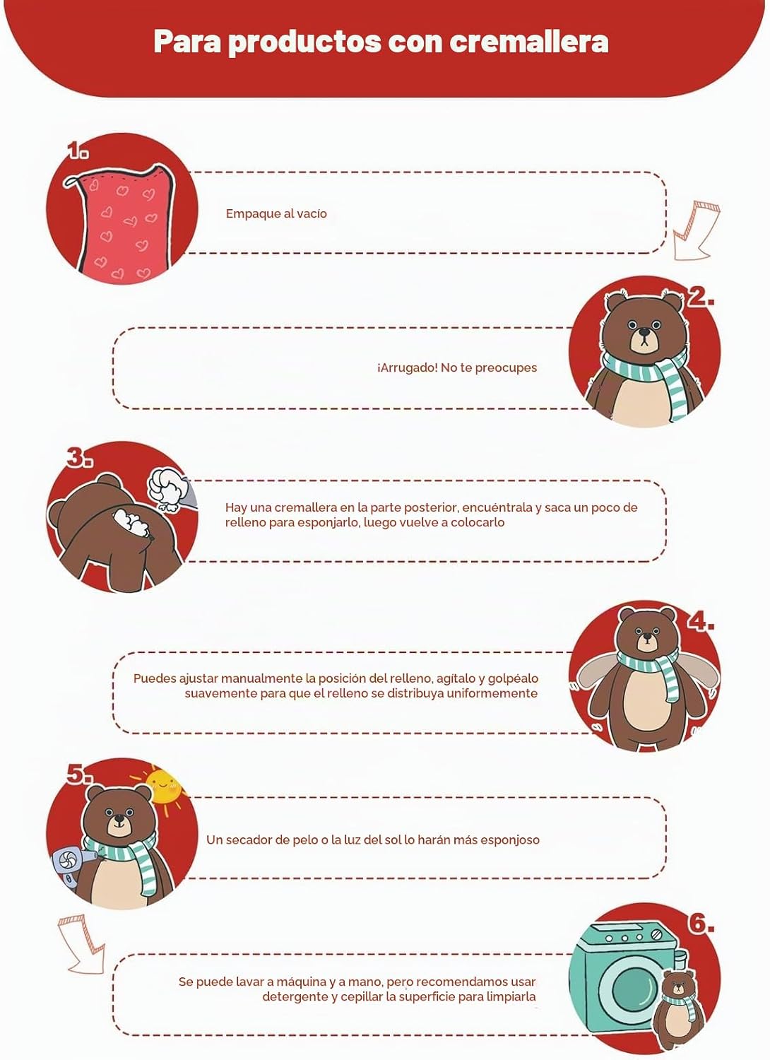 MorisMos Oso de peluche gigante de 47 pulgadas, 4 pies, oso de pelu...