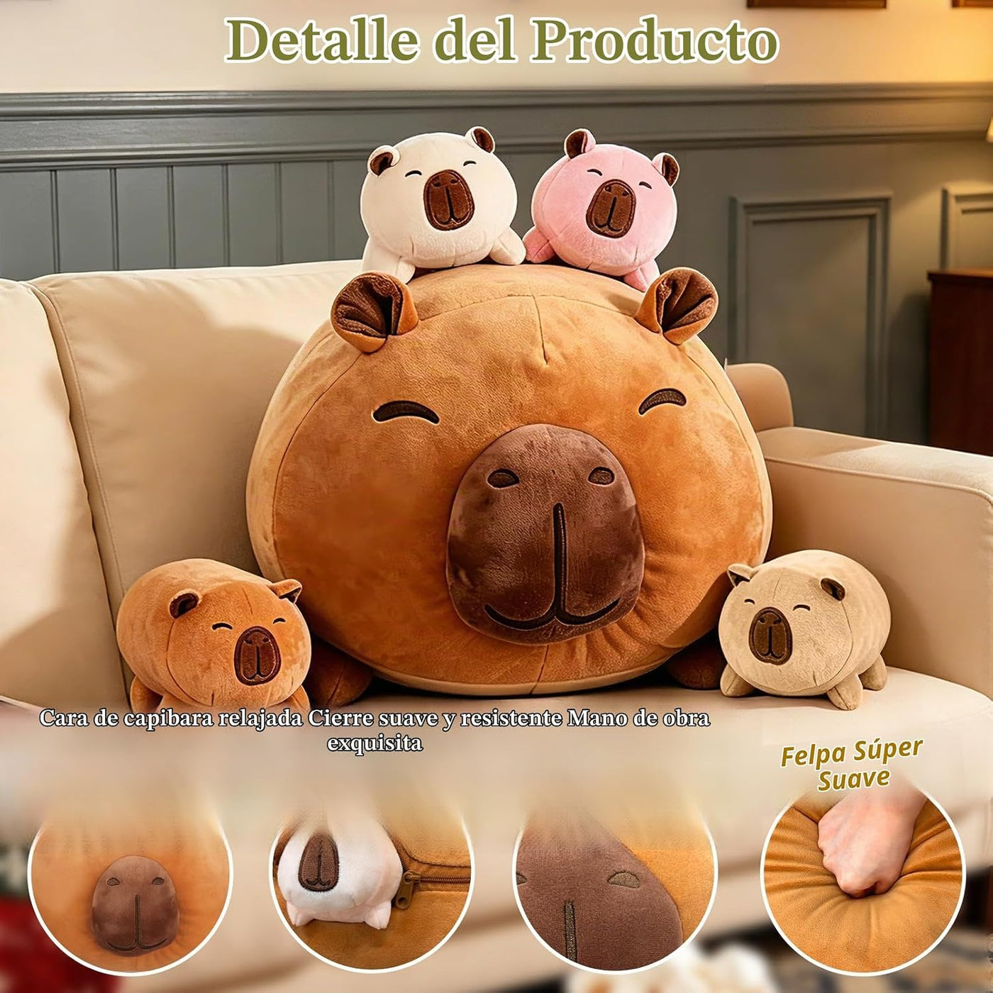 MMguai Capybara de Peluche Lindos Animales de Peluche Capybara con...