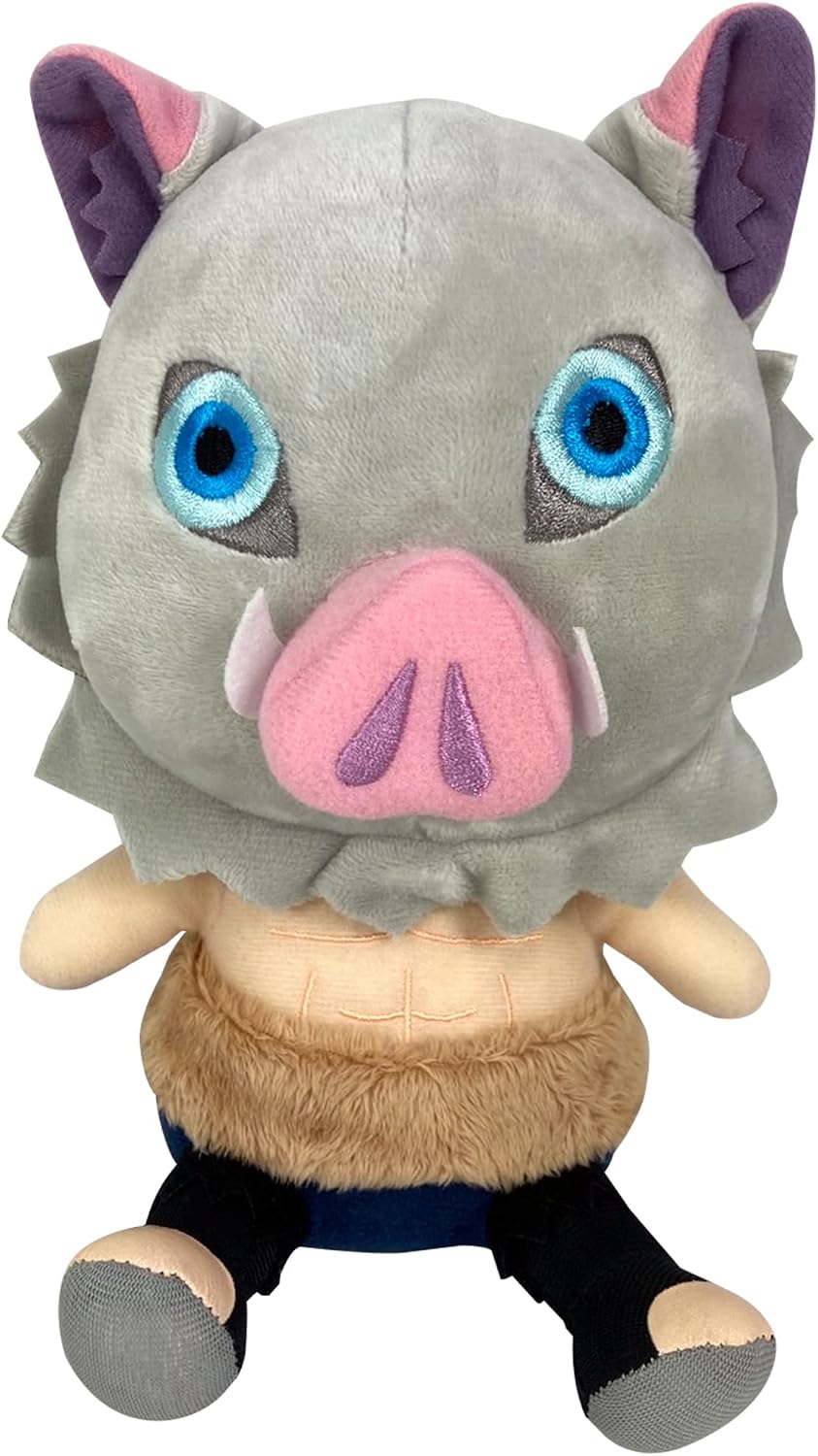 Demon Slayer Inosuke - Peluche sentado de 7 pulgadas de alto