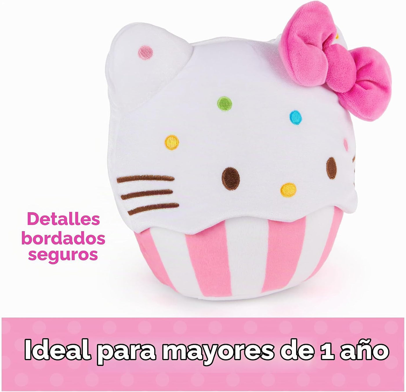 GUND Sanrio Hello Kitty Cupcake - Juguete de peluche de postre de 8...